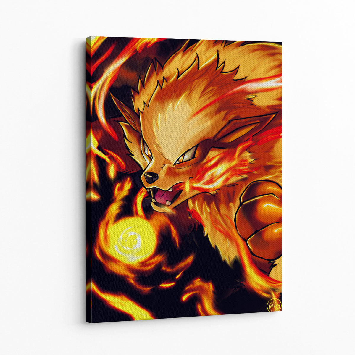 Arcanine by Artist Dayandnite Wall Art — Canvas