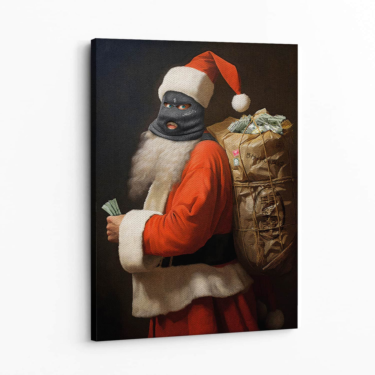 Bad Santa Wall Art — Canvas
