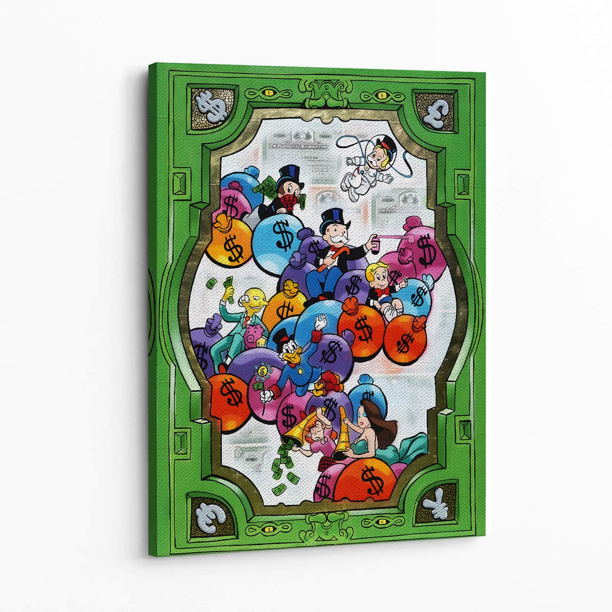 Bags of Fortune Wall Art — Canvas