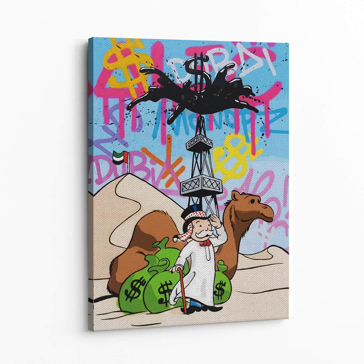 Black Gold Wall Art — Canvas