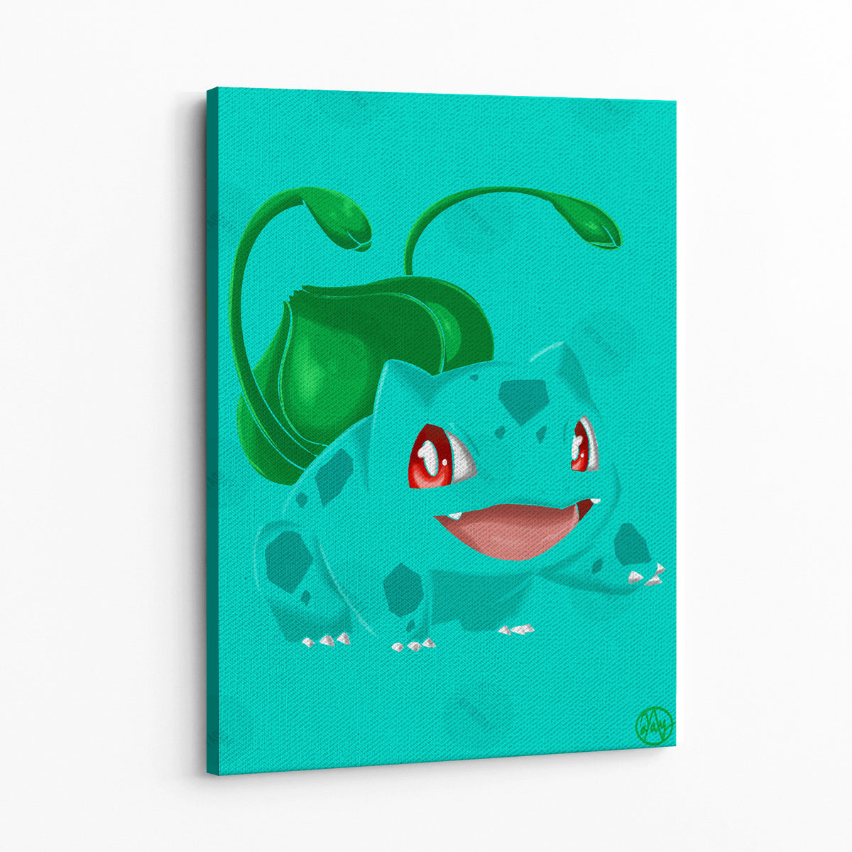 Bulbasaur by Artist Dayandnite Wall Art — Canvas