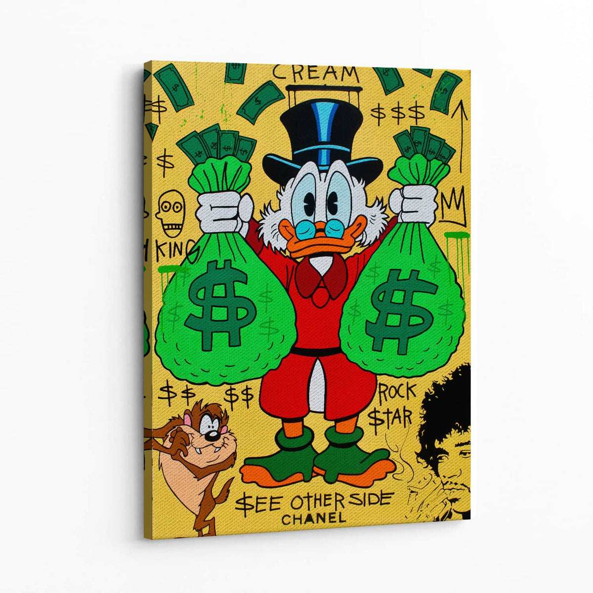 Cash Rules Wall Art — Canvas