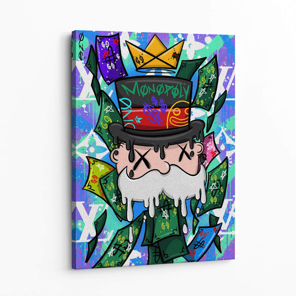 Drip King Wall Art — Canvas