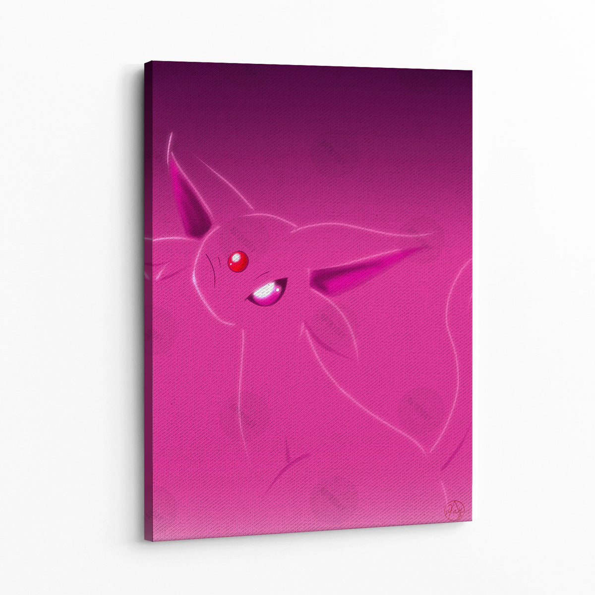 Espeon by Artist Dayandnite Wall Art — Canvas