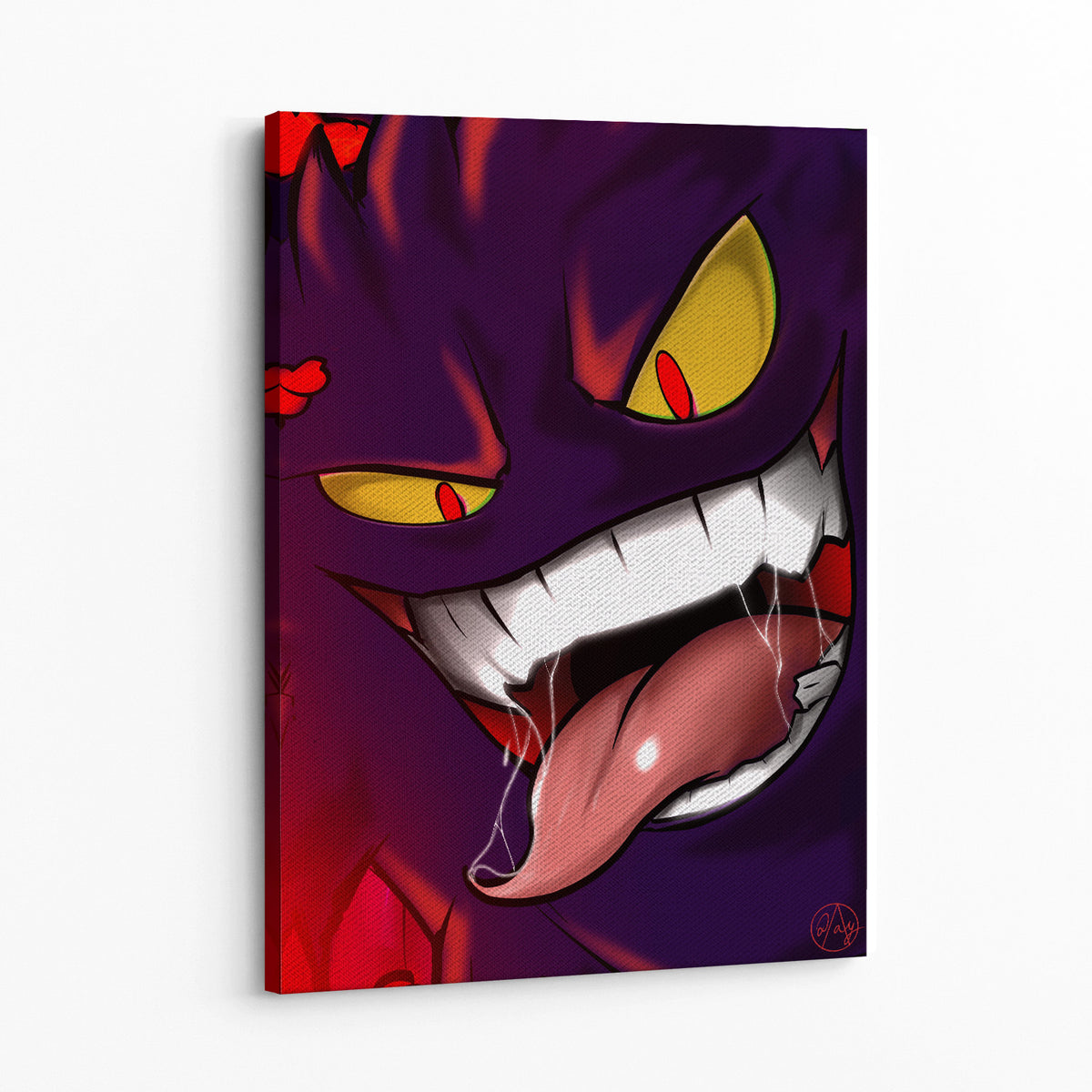 Gengar by Artist Dayandnite Wall Art — Canvas