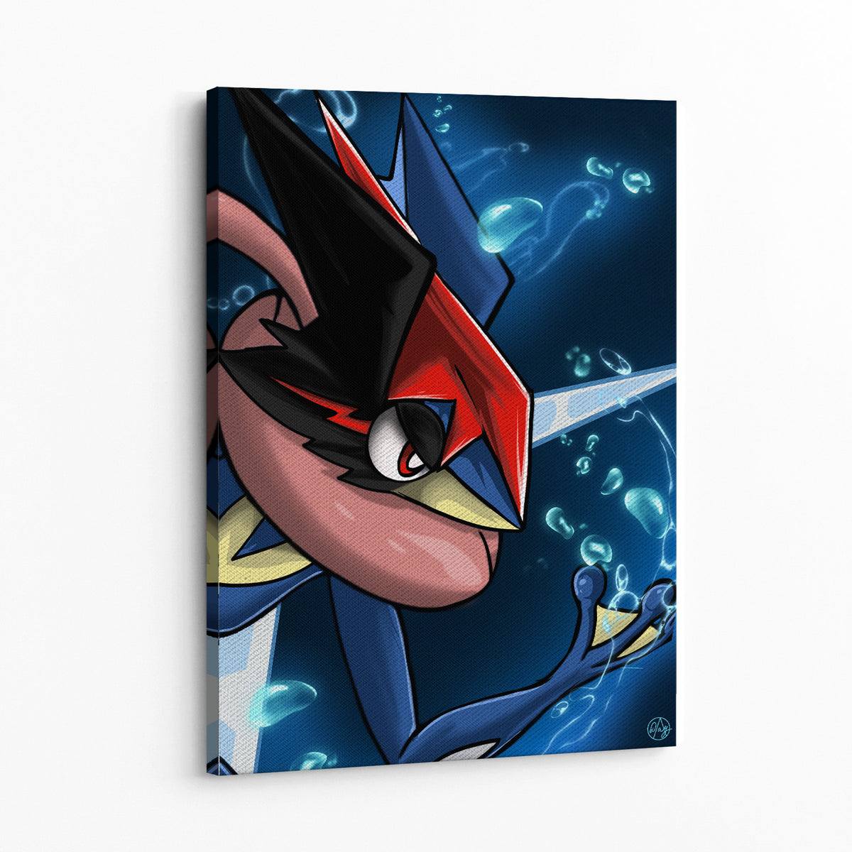 Greninja by Artist Dayandnite Wall Art — Canvas