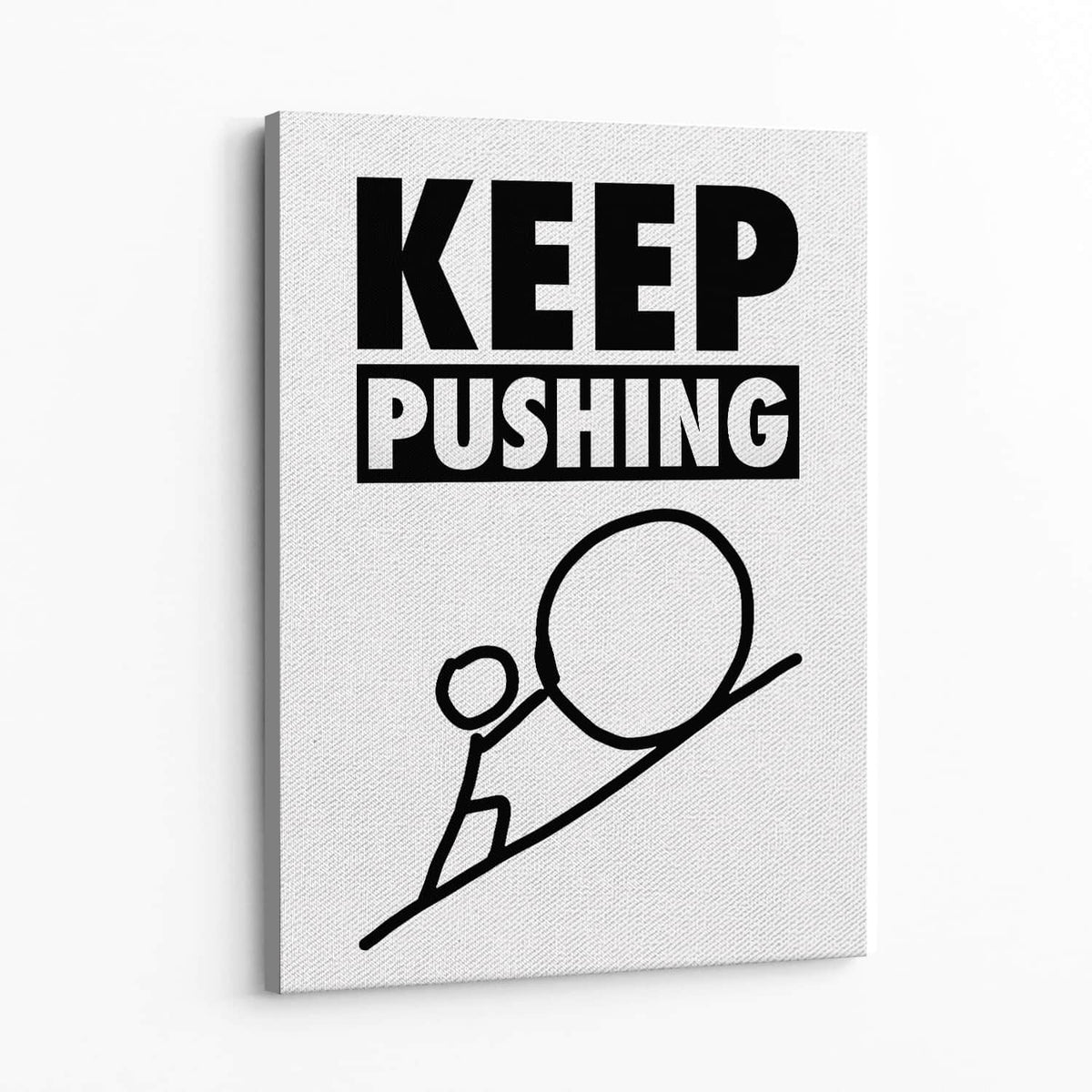 Keep Pushing Wall Art — Canvas