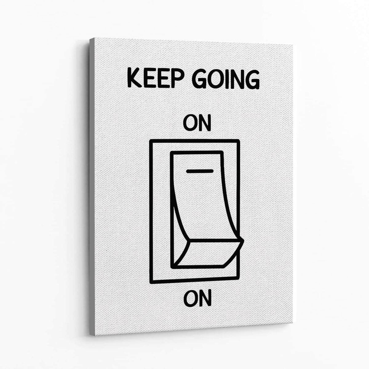 Keep Going Light Switch Wall Art — Canvas