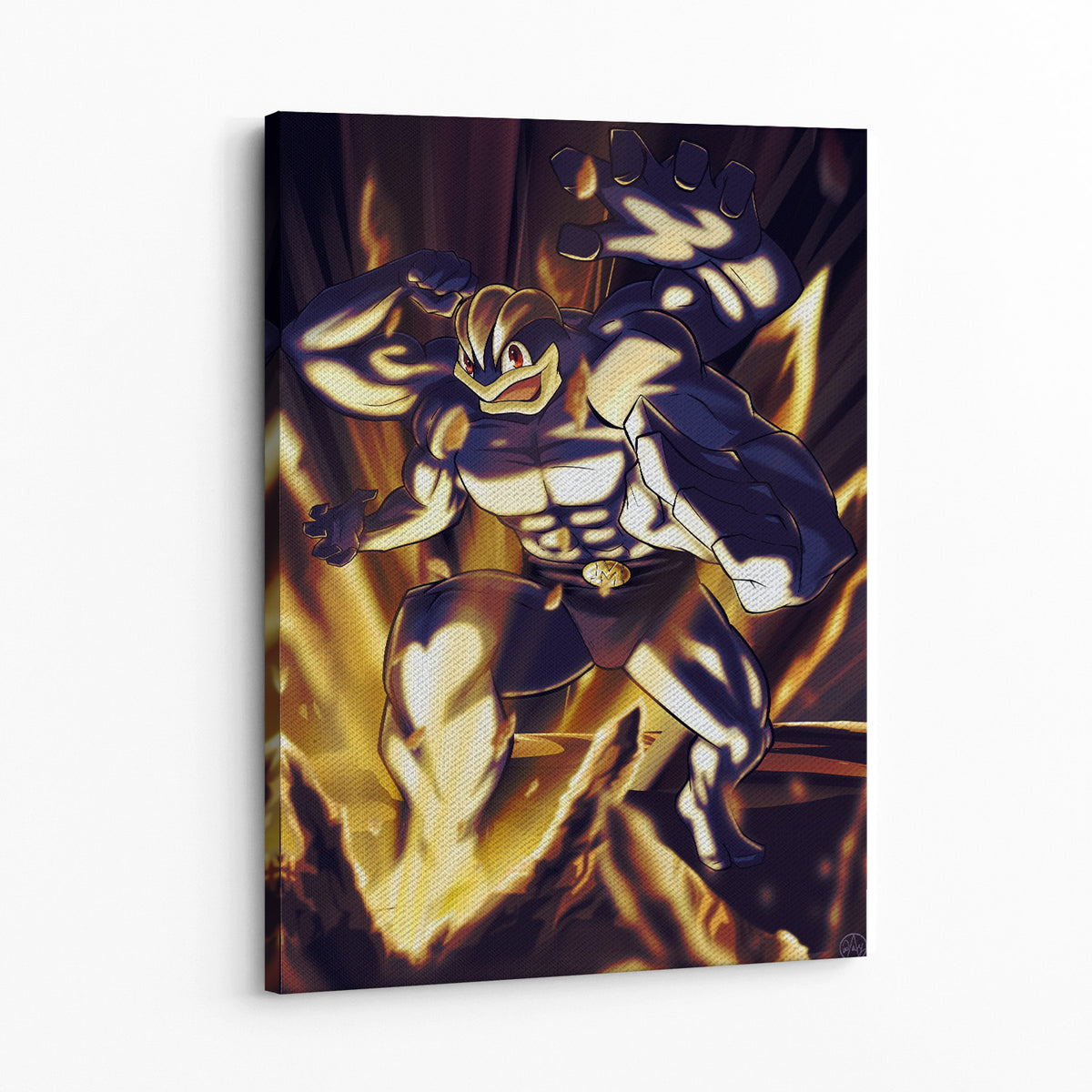 Machamp by Artist Dayandnite Wall Art — Canvas