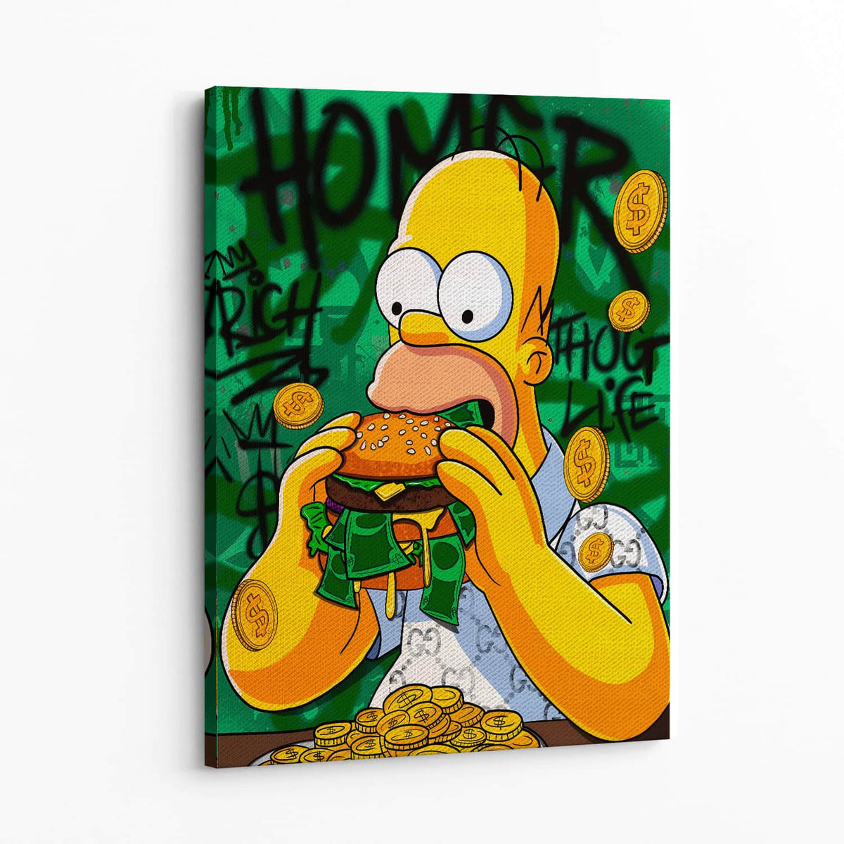 Mmm Money Wall Art — Canvas