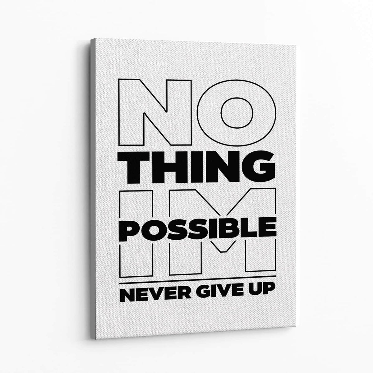 Nothing Impossible Wall Art — Canvas