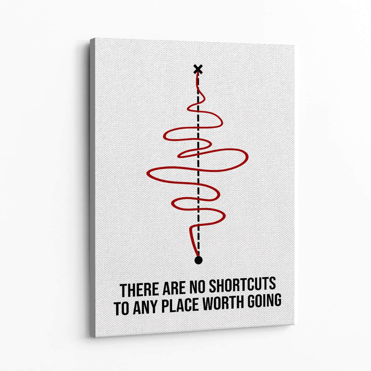 No Shortcuts Wall Art — Canvas