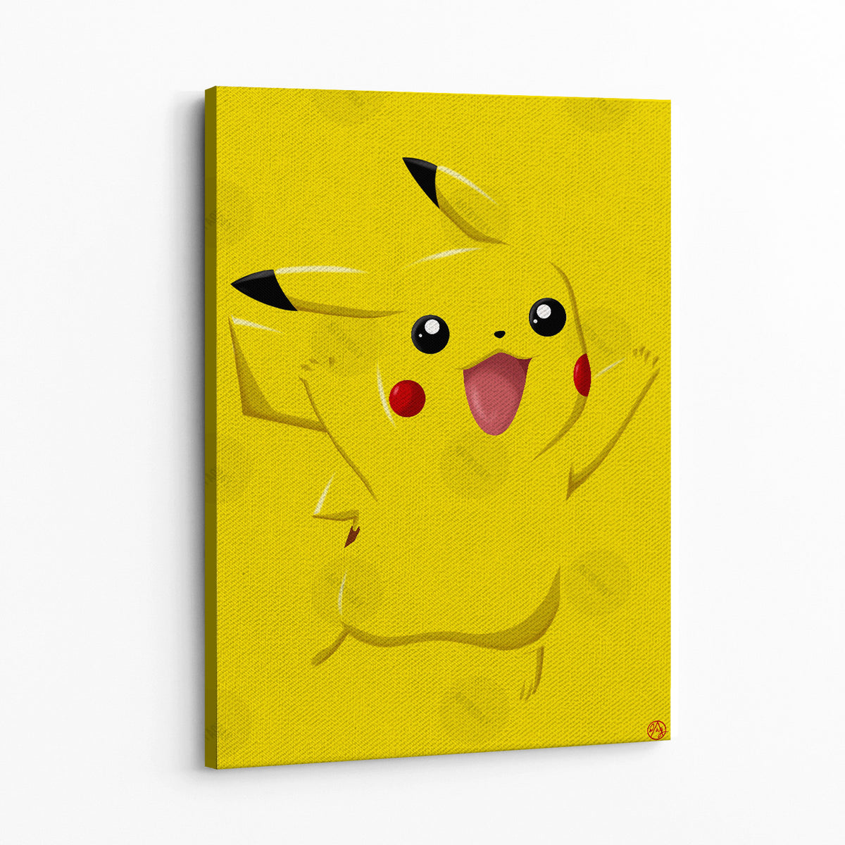 Pikachu by Artist Dayandnite Wall Art — Canvas