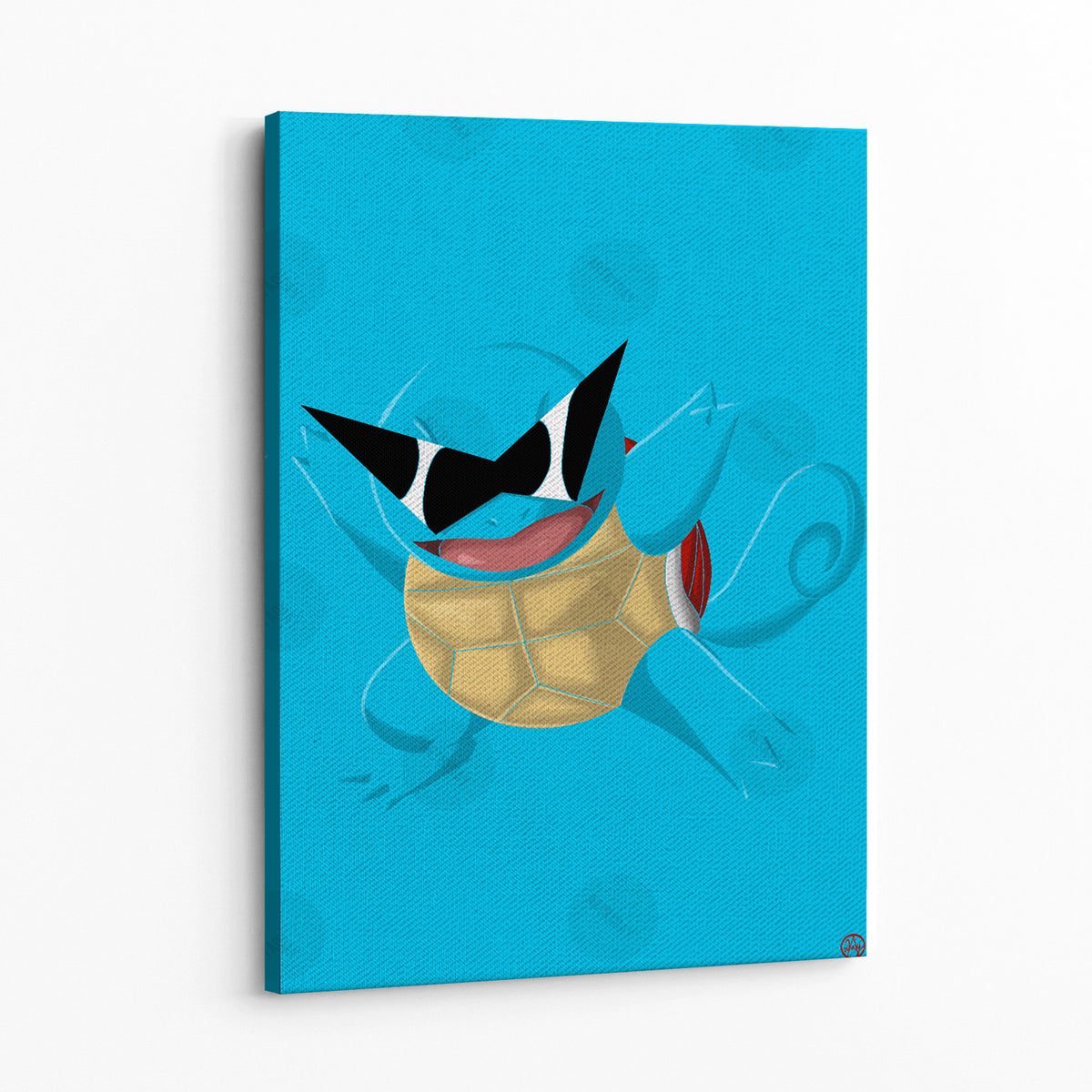 Squirtle by Artist Dayandnite Wall Art — Canvas