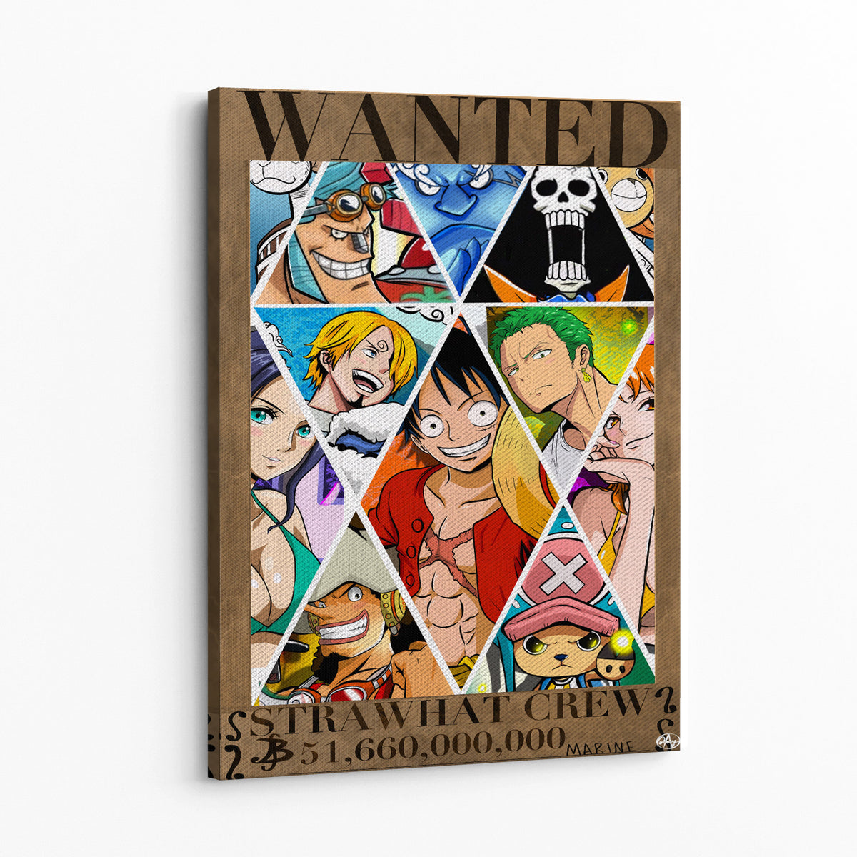 Straw Hat Crew Wanted Wall Art — Canvas