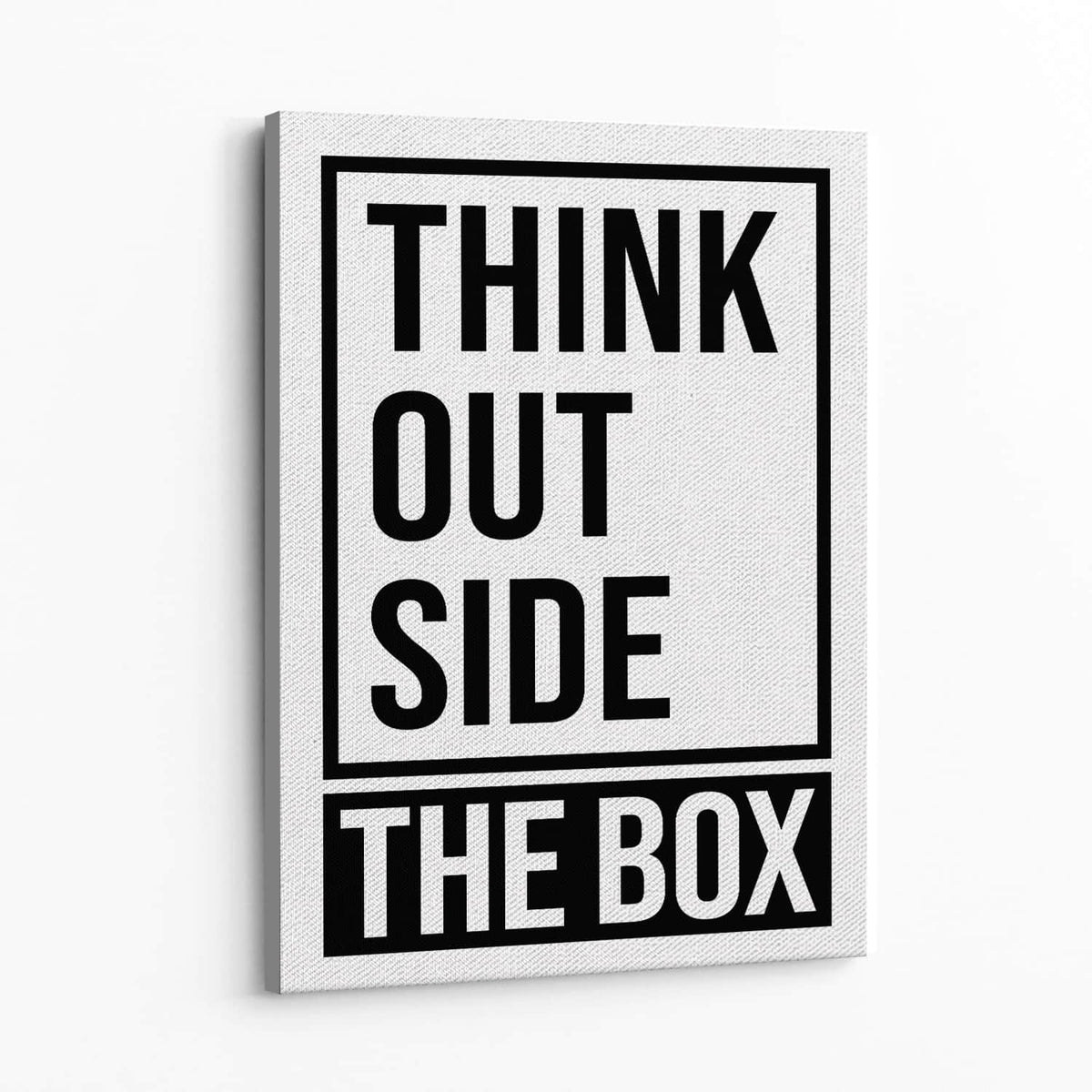 Think Outside the Box Wall Art — Canvas