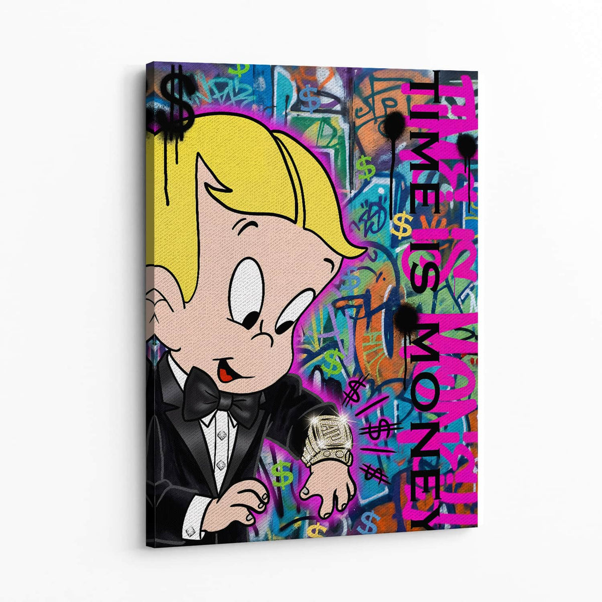 Time Is Money Wall Art — Canvas