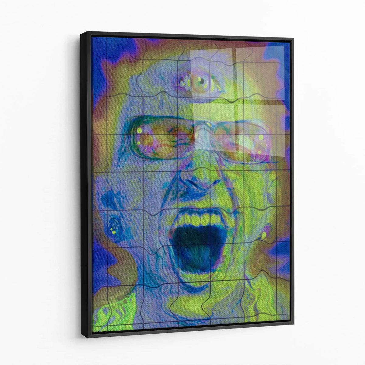 Framed acrylic — black