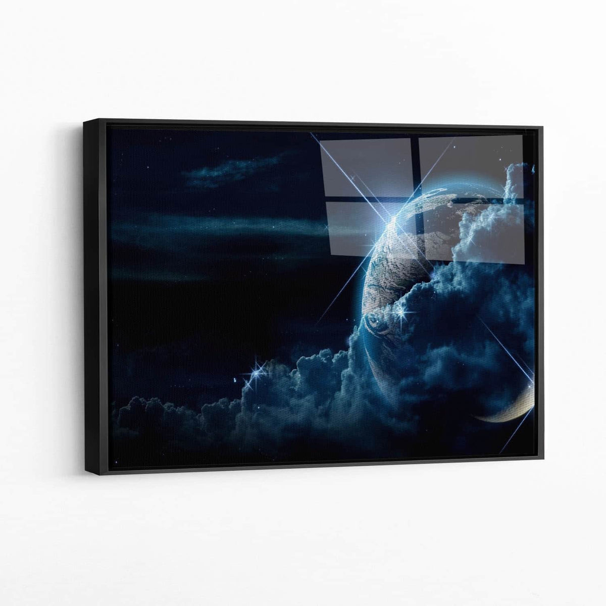 Framed acrylic — black