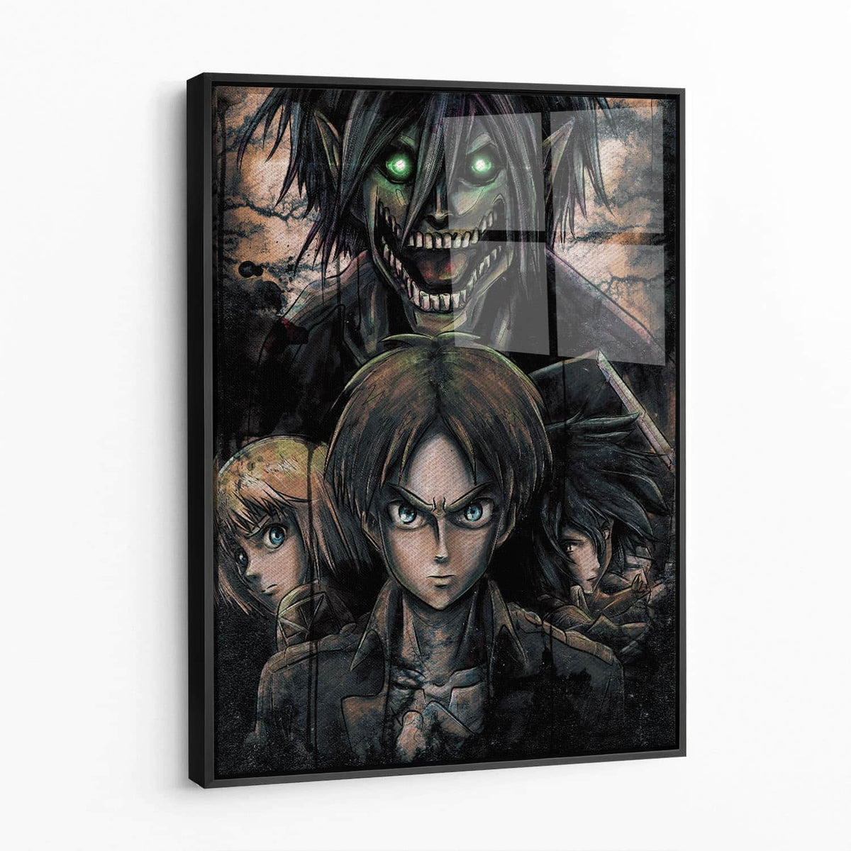 Framed acrylic — black