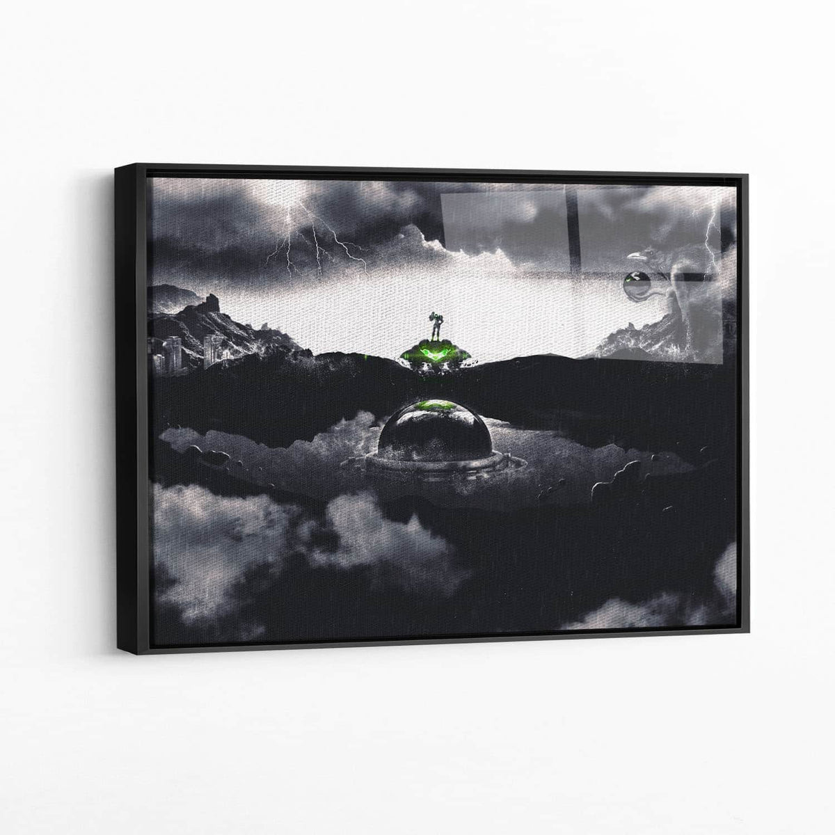 Framed acrylic — black