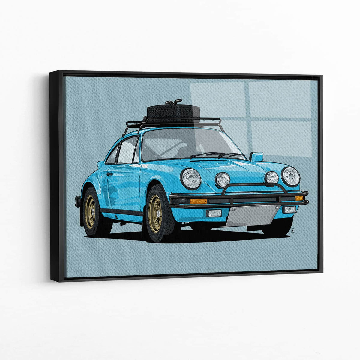 Framed acrylic — black