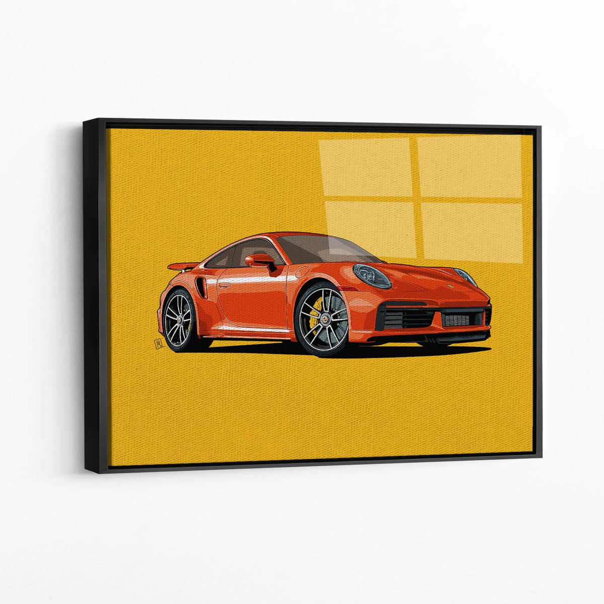 Framed acrylic — black