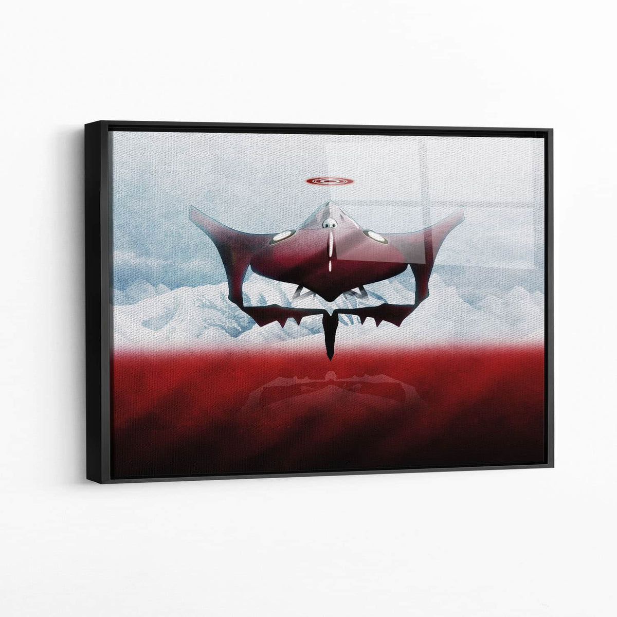 Framed acrylic — black