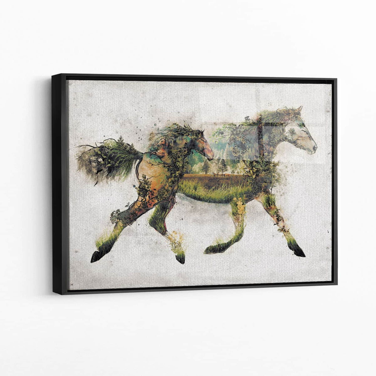 Framed acrylic — black
