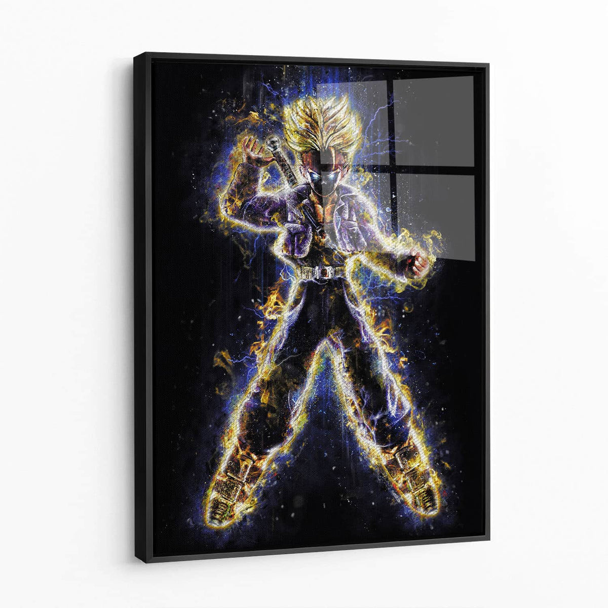 Framed acrylic — black