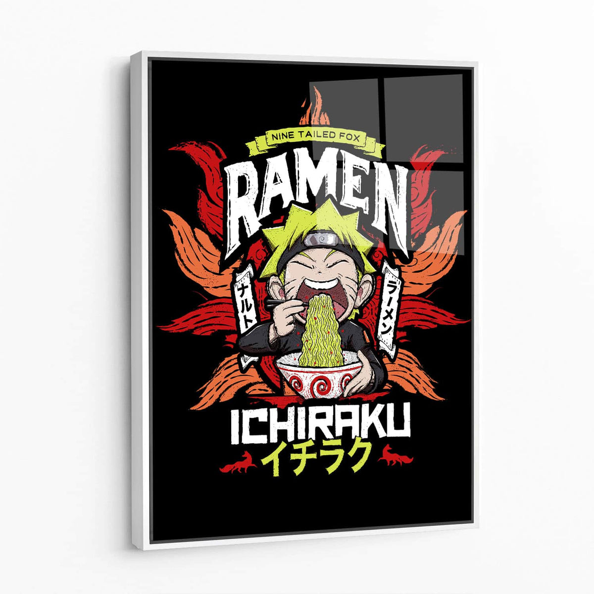 Framed acrylic — white