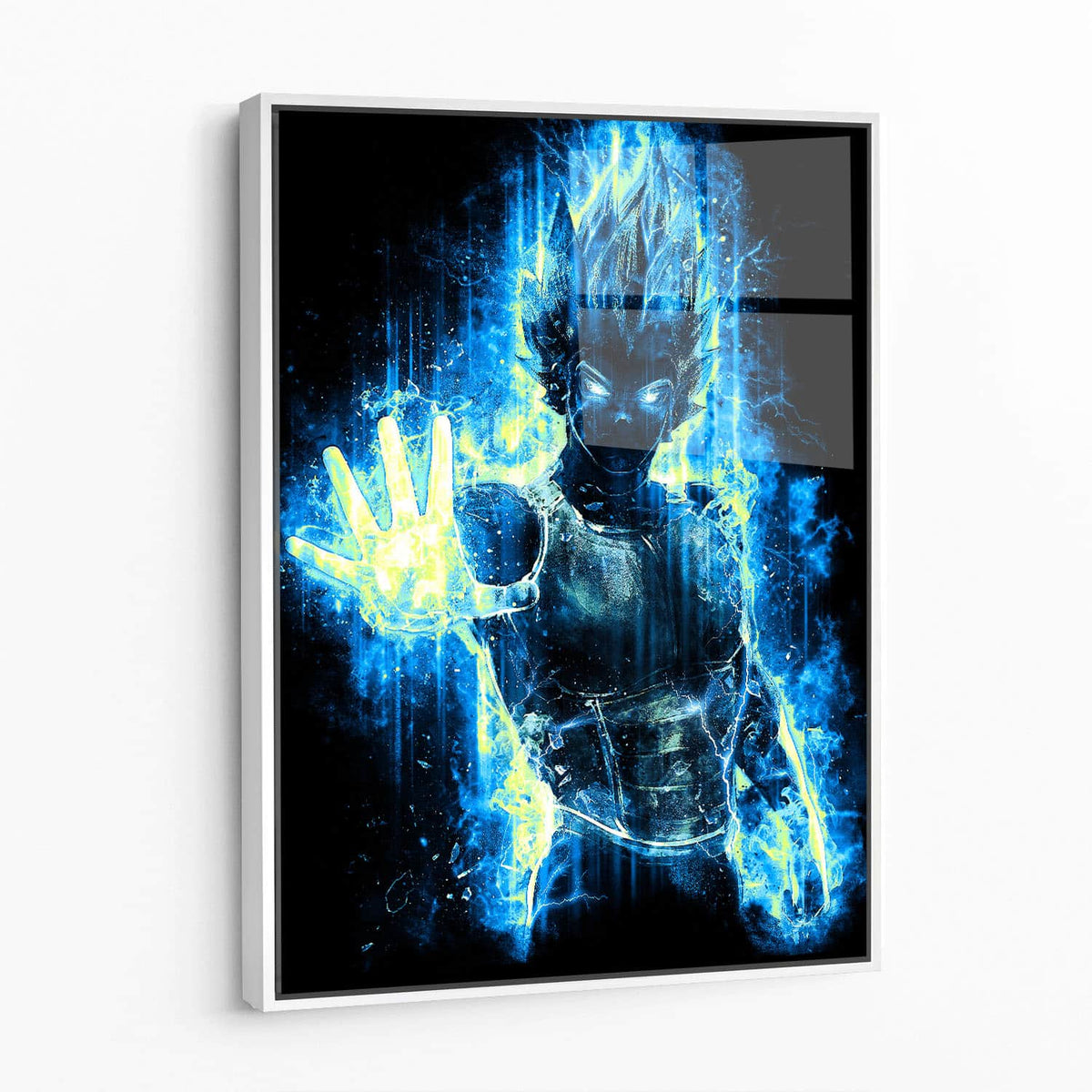 Framed acrylic — white