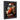 Bad Santa Wall Art — Ornate frame — black