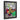 Lockbox Wall Art — Ornate frame — black