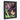 Neon Monster Duo Wall Art — Ornate frame — black