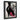 Stiletto Money Wall Art — Ornate frame — black