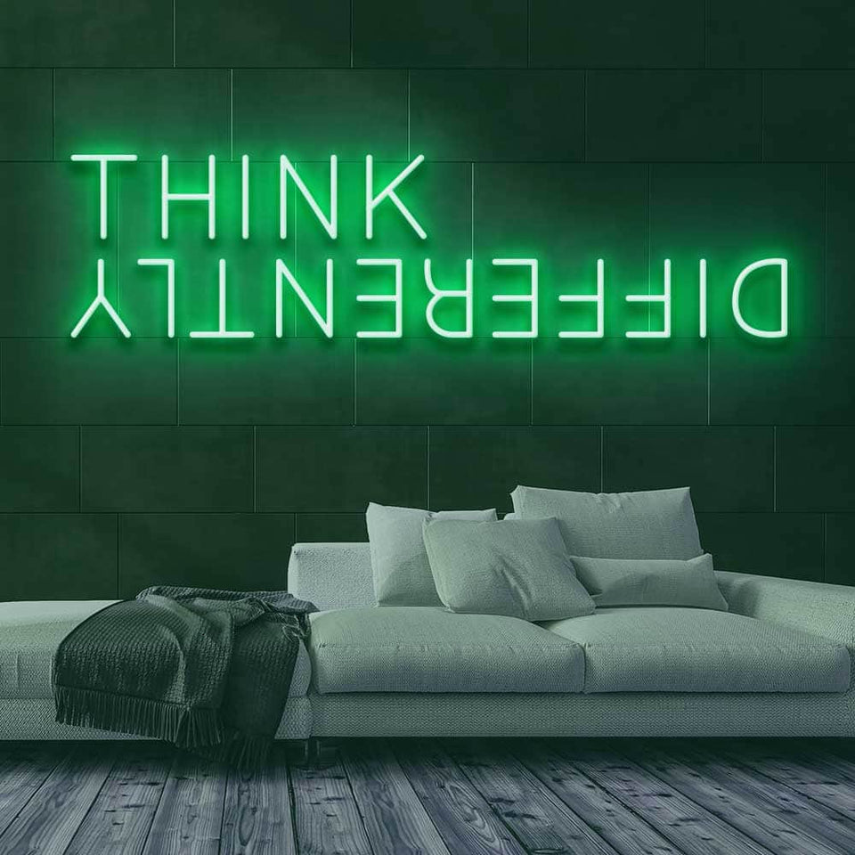 Think Differently Neon Sign – Canvas Freaks