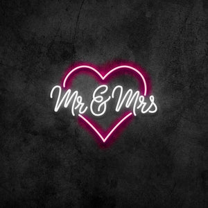 Mr. & Mrs. Neon Sign