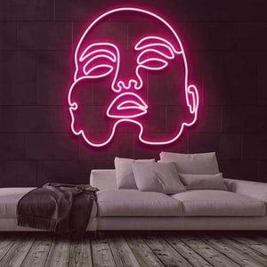 Face Neon Sign
