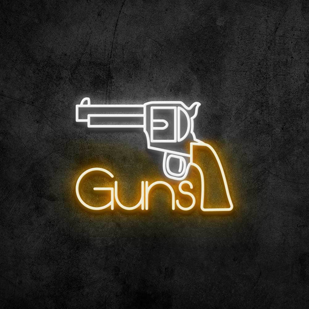 Guns Neon Sign – Canvas Freaks