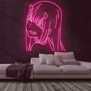 Zero Two Neon Sign