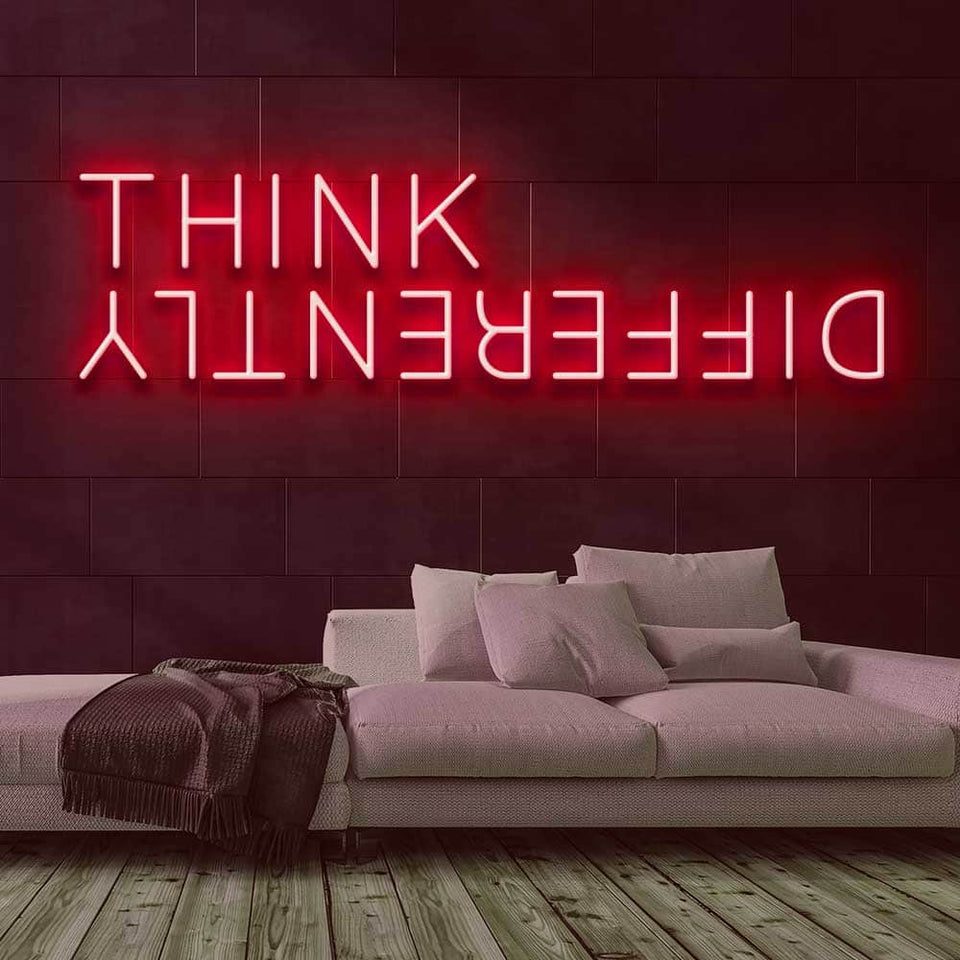 Think Differently Neon Sign – Canvas Freaks